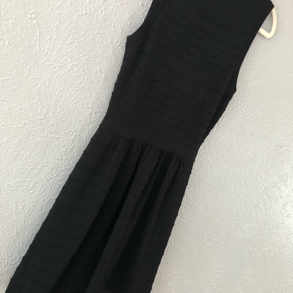 CeCe by Cynthia Steffe Black Knit A-Line Dress - Medium - Little Black Dress - Picture 7 of 7